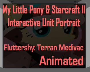 Fluttershy and Starcraft Medivac Unit Portrait