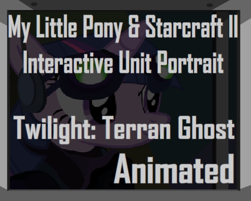 Twilight Sparkle and Starcraft Ghost Unit Portrait