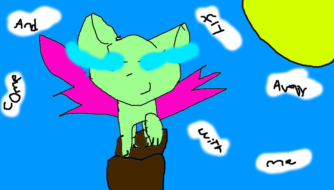 Emerald the Flying Cat by BonnieLover2000 on DeviantArt