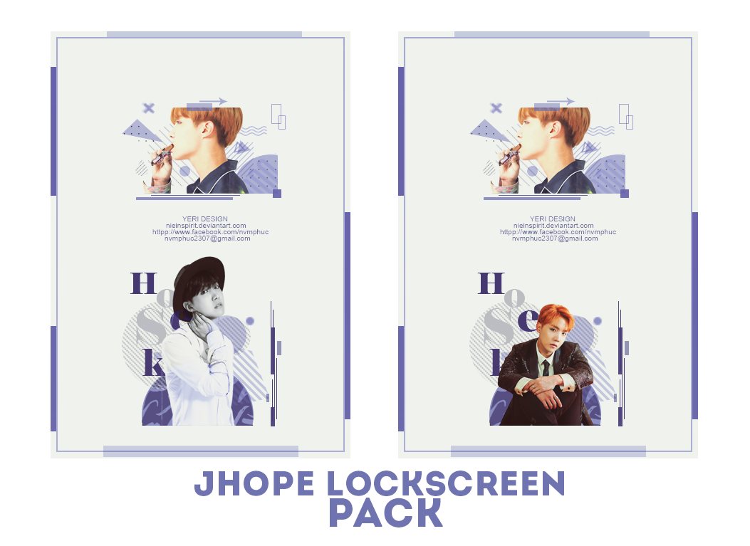 [PSD + Image] Jhope Lockscreen Pack