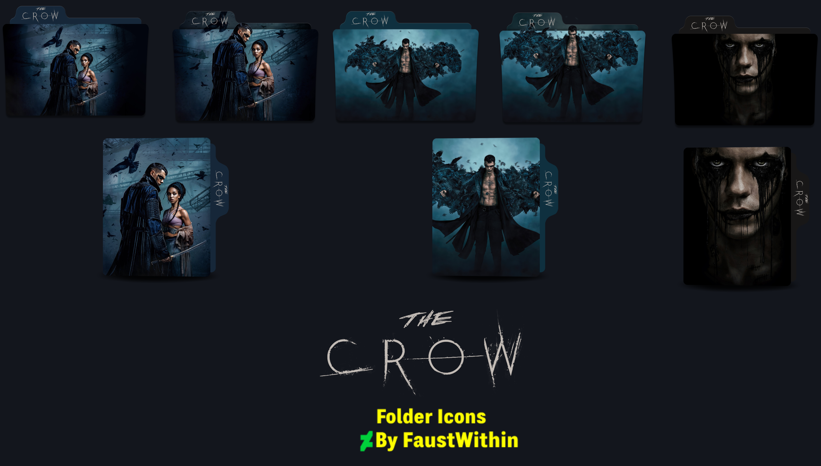 The Crow (2024) Folder Icons by FaustWithin on DeviantArt