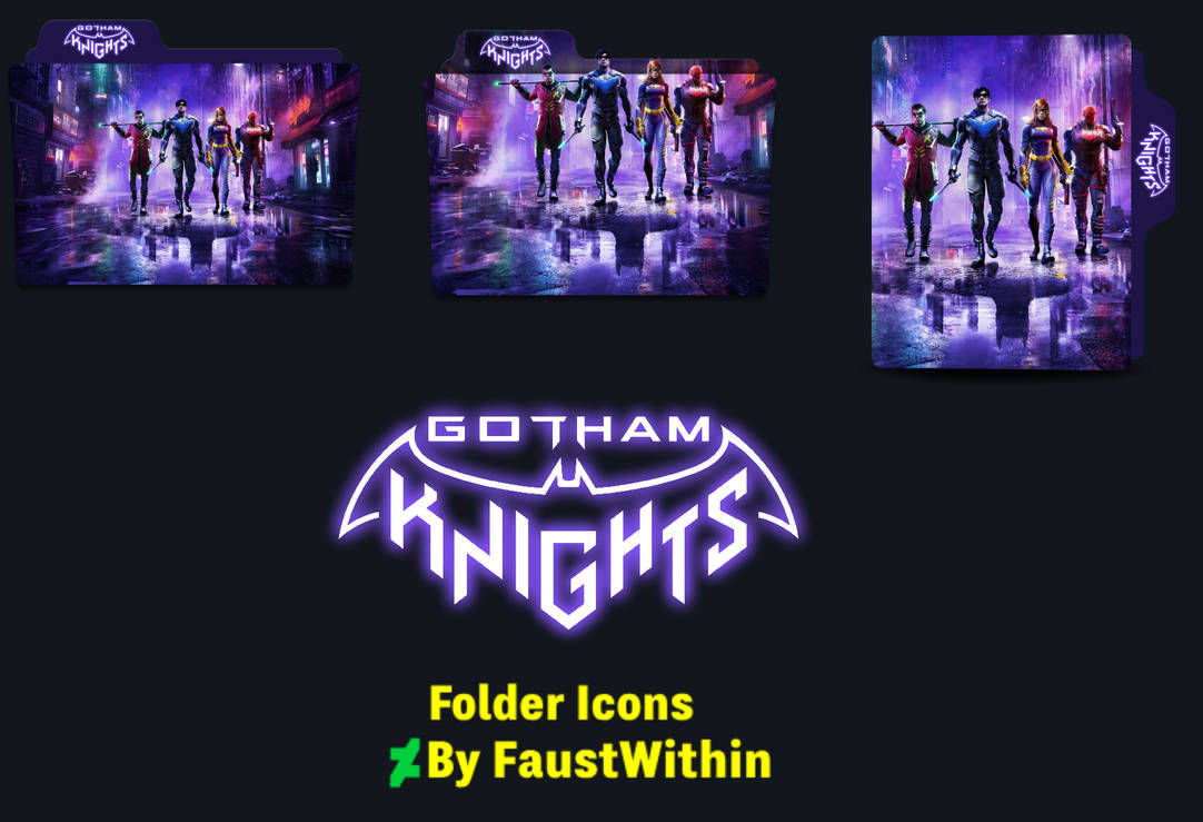 Gotham Knights Folder Icons by FaustWithin on DeviantArt