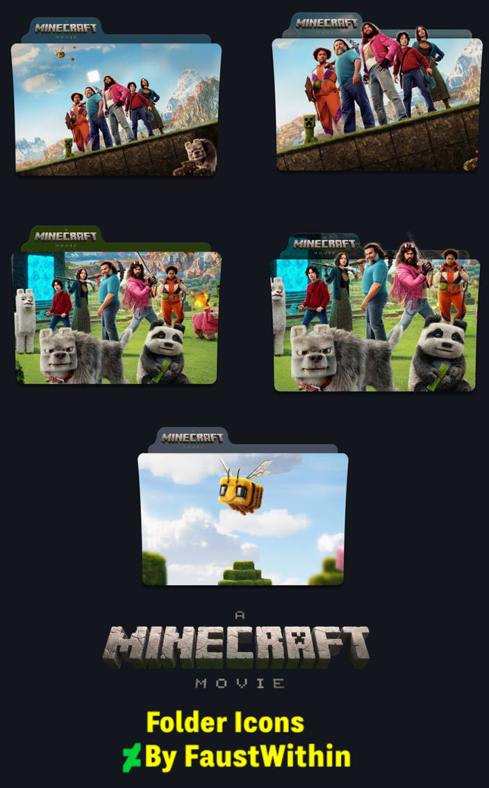 A Minecraft Movie Folder Icons by FaustWithin on DeviantArt