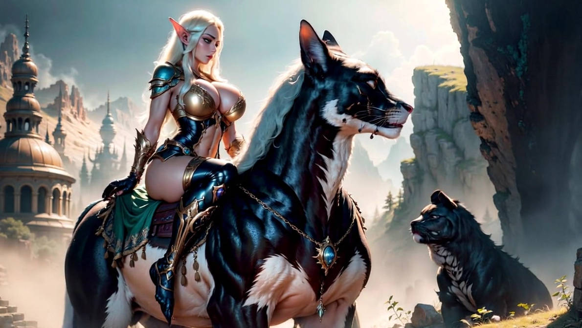 Elven Rider (animated) by DiabloKrom on DeviantArt