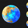 MidnightAqua Globe Rising Asia