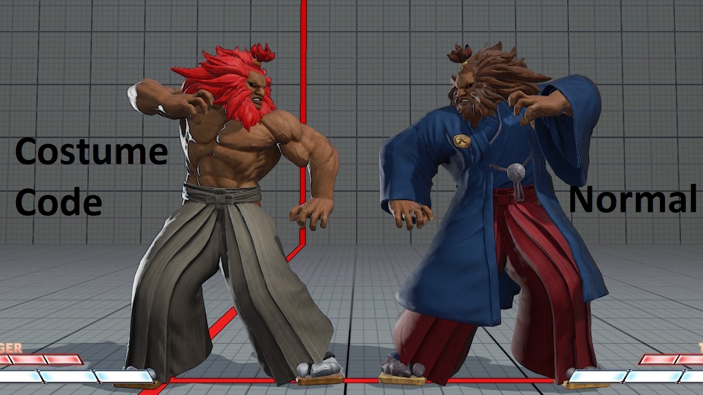 Costumes, AKUMA, Character Data