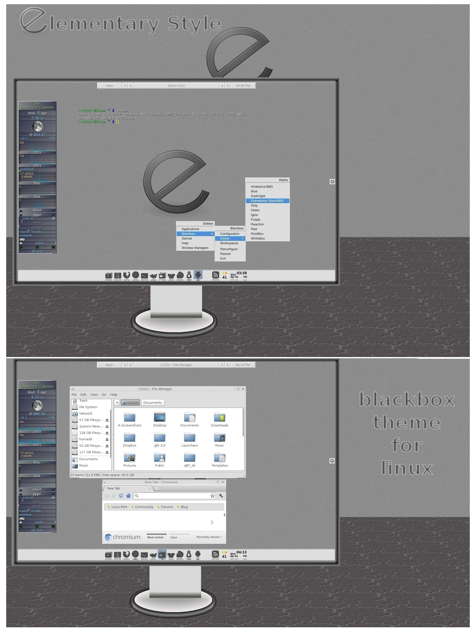 Elementary Style -Blackbox for Linux