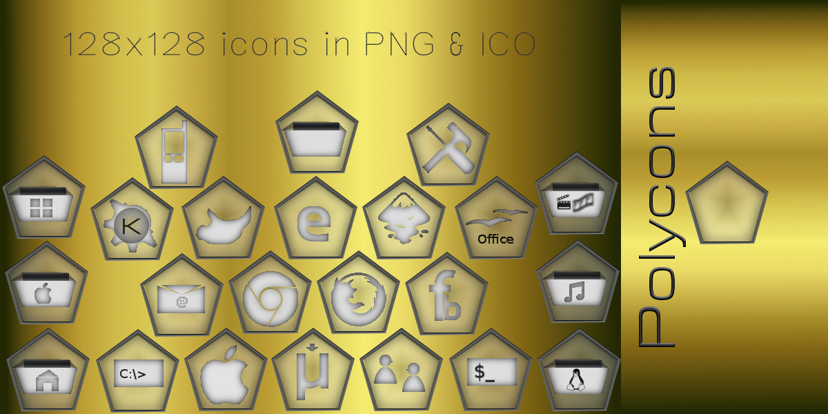 Polycons - Icons for the Dock