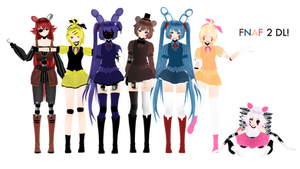[MMD FNAF] FNaF 2 Pack [DOWNLOAD UPDATED]