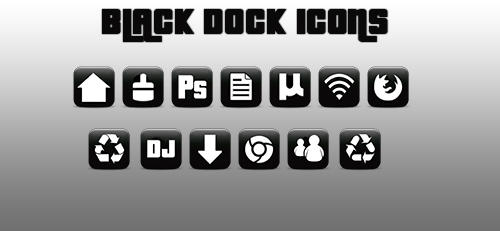 black dock icons by Princzzz on DeviantArt