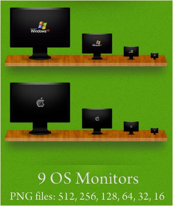 OS Monitors - 9 OS PNG by Real99 on DeviantArt