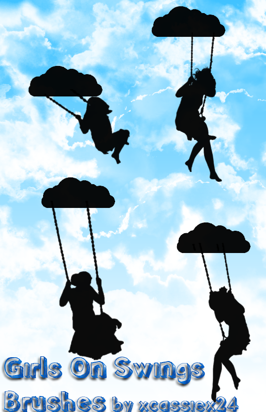 Girls On Swings Brushes