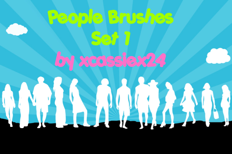 People Brushes Set 1