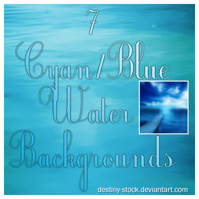 Cyan-Blue Water backgrounds