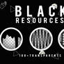 BLACK TUMBLR RESOURCES PNG