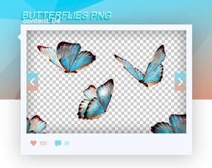 + RENDERS : butterflies PNG