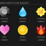 Kanto Gym Badge Icons