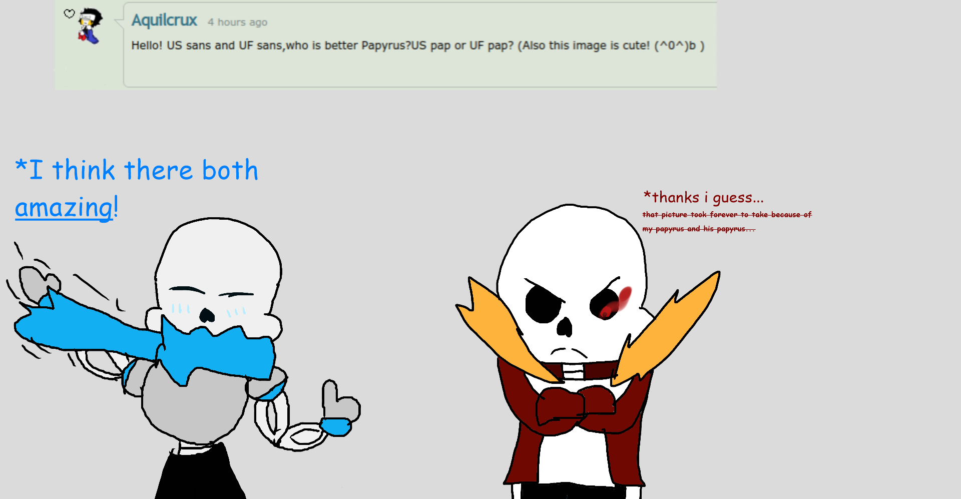 Ask Underfell And Underswap Sans And Papyrus 1 By Alpha Eco On Deviantart