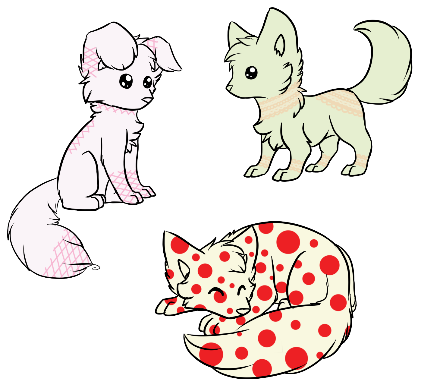 | Fabrics Batch | Canines | CLOSED | by fox-cubed on DeviantArt