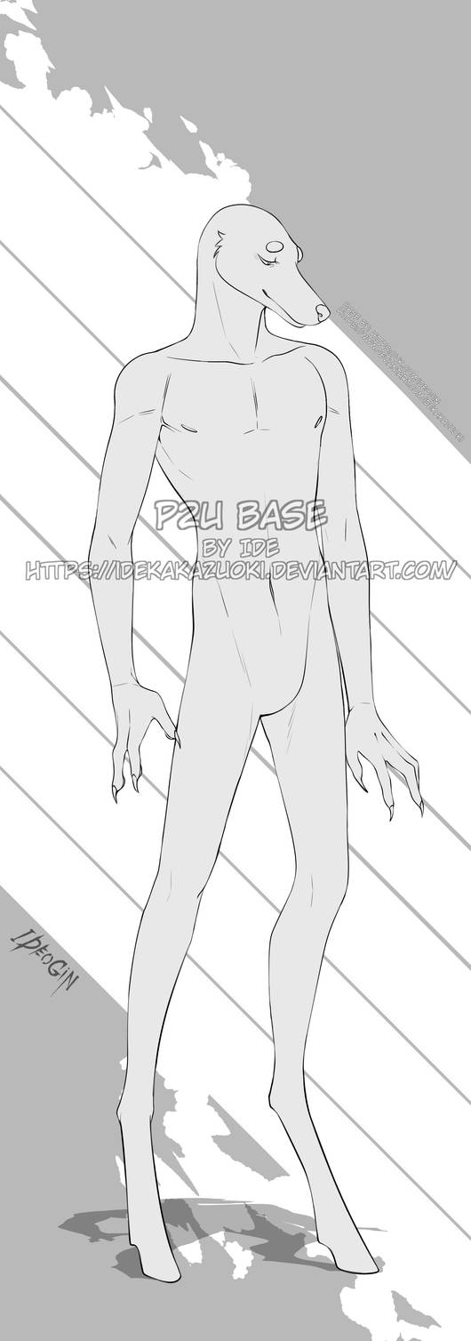 P2U anthro base by IdeoGin on DeviantArt