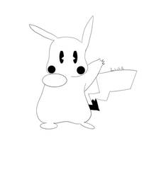Steamboat Willie Style Pikachu
