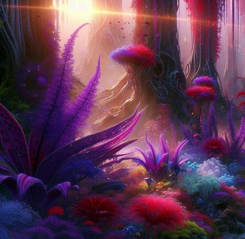 Red - Purple Alien Landscape by Full-Maverick on DeviantArt