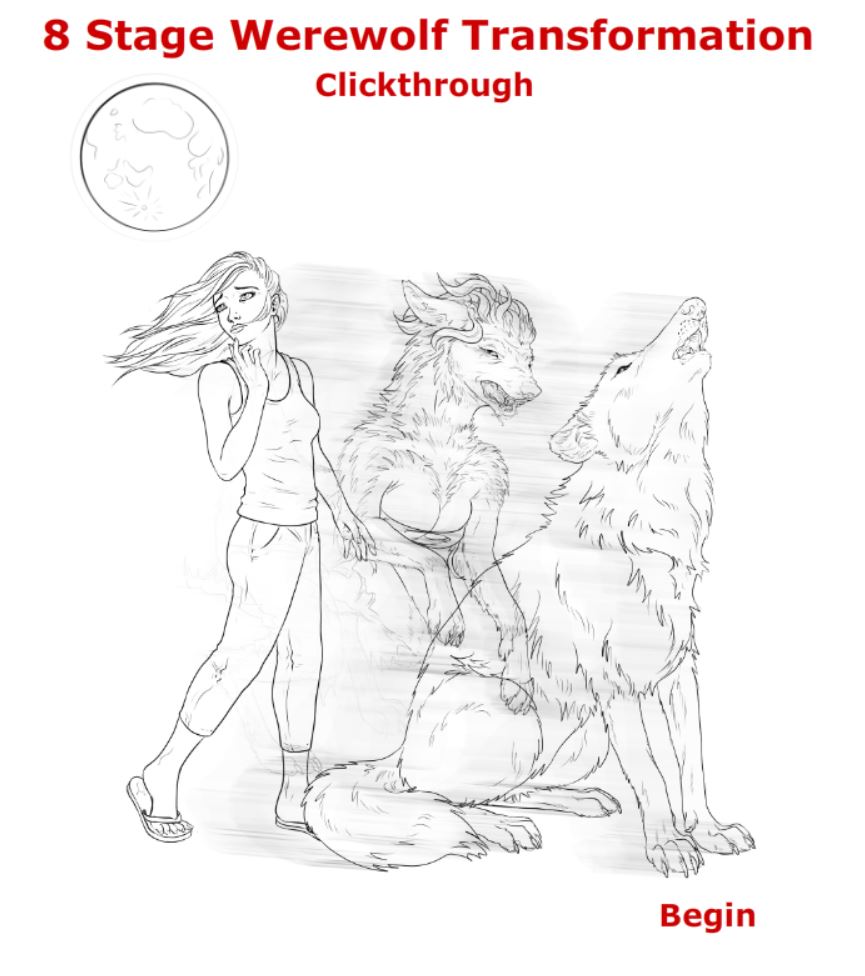 Werewolf Transformation Clickthrough FULLMOON by Janexas on DeviantArt