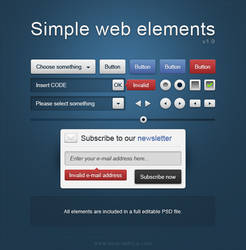 Simple web elements by bographics