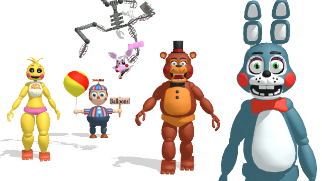 MMD- FNaF SB Pack (DL) by OscartheChinchilla on DeviantArt