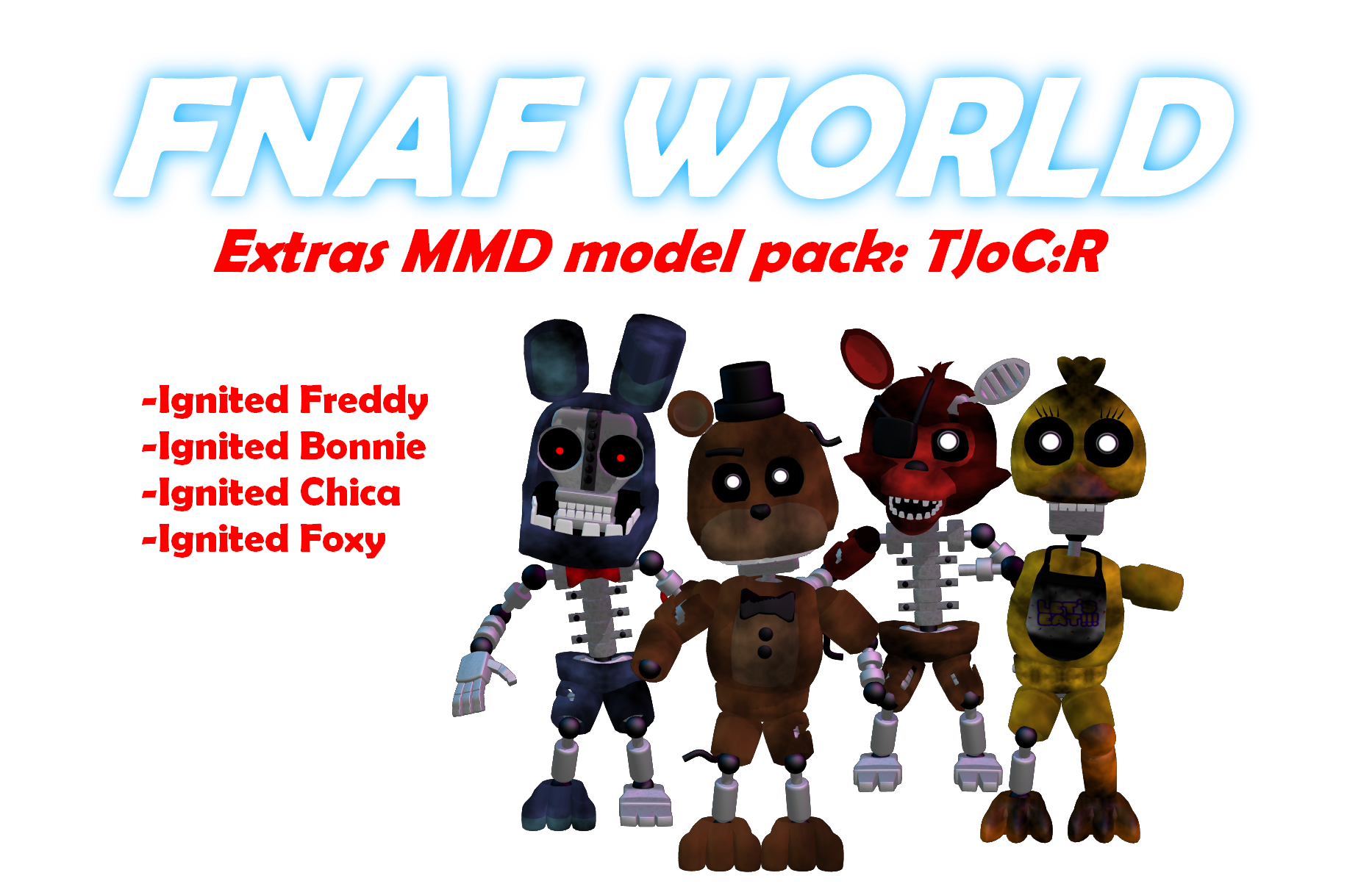 MMD- FNaF World TJoC Pack (DL) by OscartheChinchilla on DeviantArt