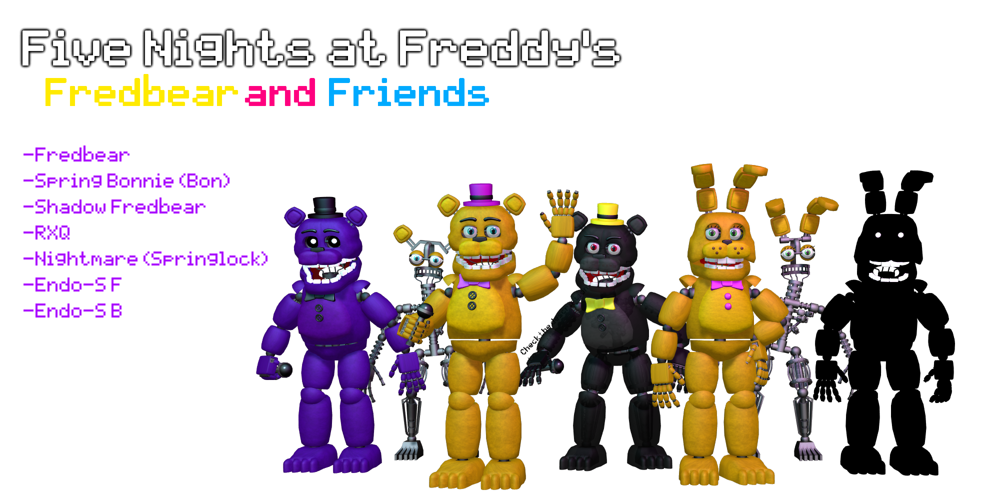 MMD- Fredbear and Friends Pack (DL) 