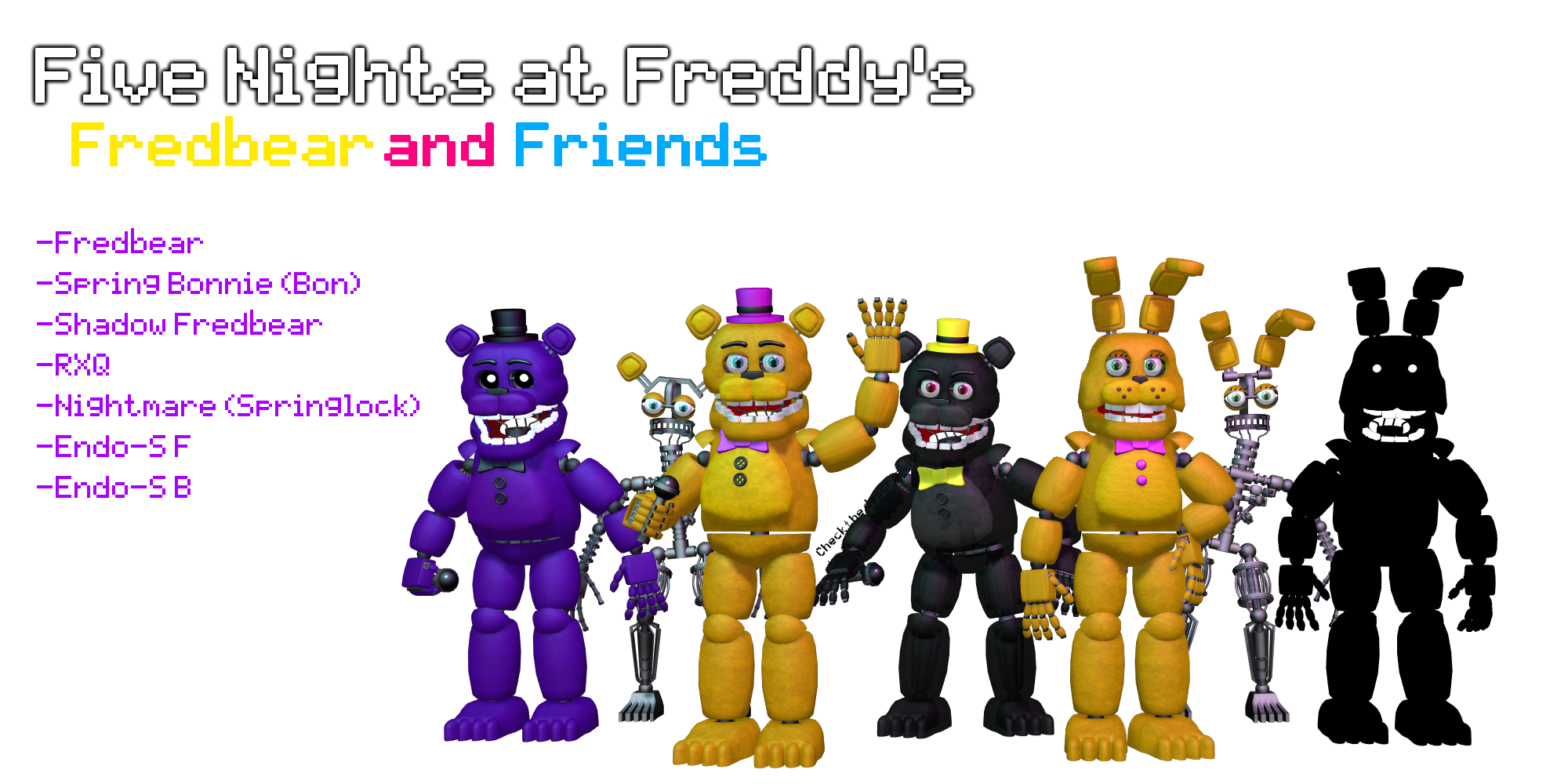 SFM FNAF Fredbear's And Friends Remastered V2 by mauricio2006 on