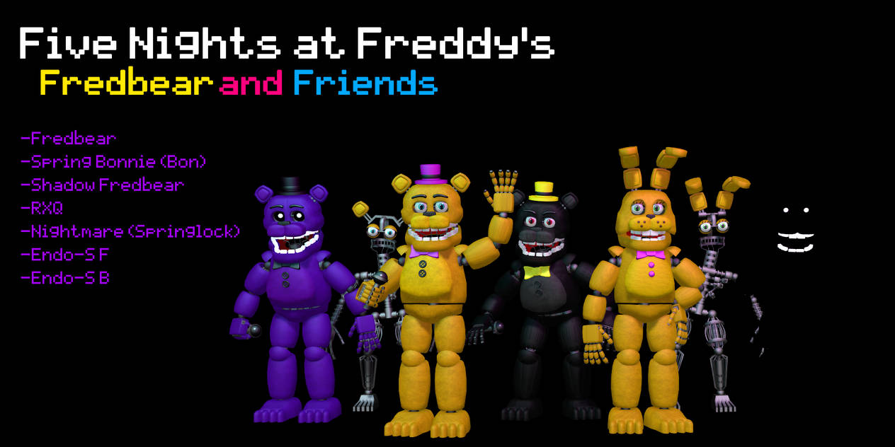 SFM FNAF) Fredbear and Friends v2 by MrBellicSFM on DeviantArt