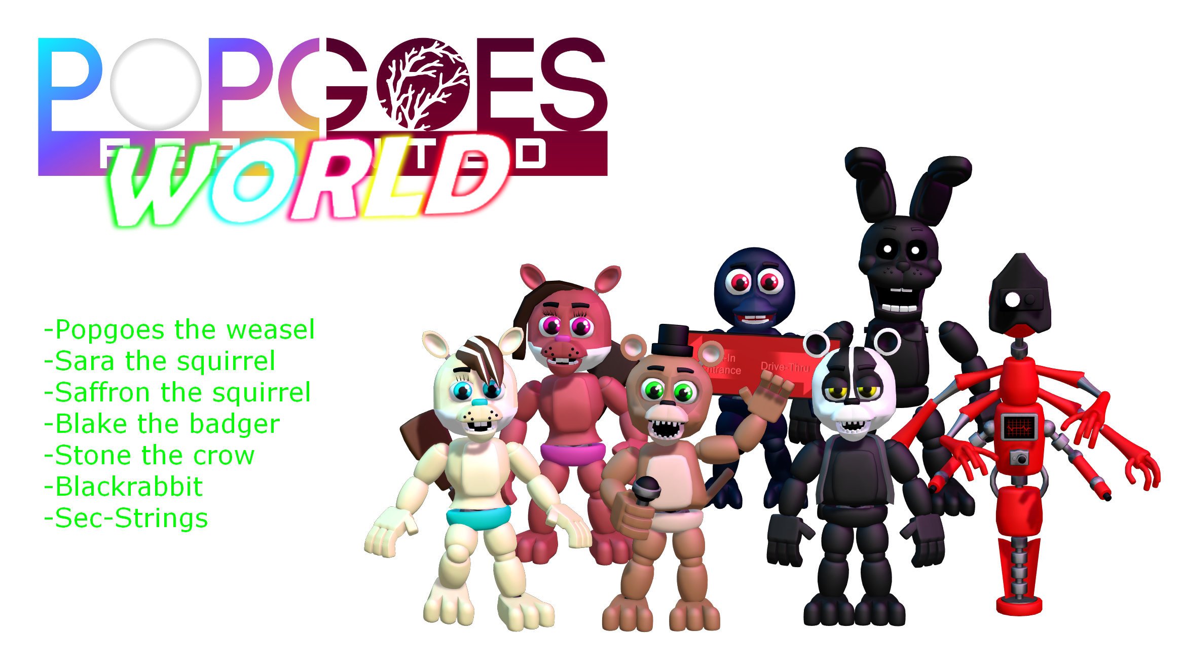 MMD- FNaF World's 2nd by OscartheChinchilla on DeviantArt