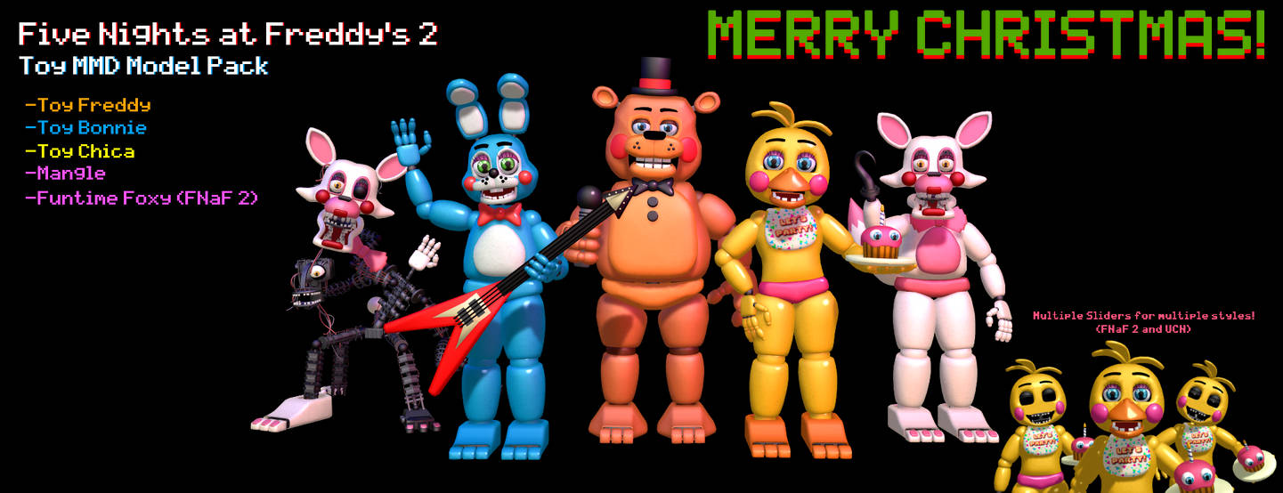 Mmd Fnaf 2 Toy Pack Dl By Oscarthechinchilla On Deviantart