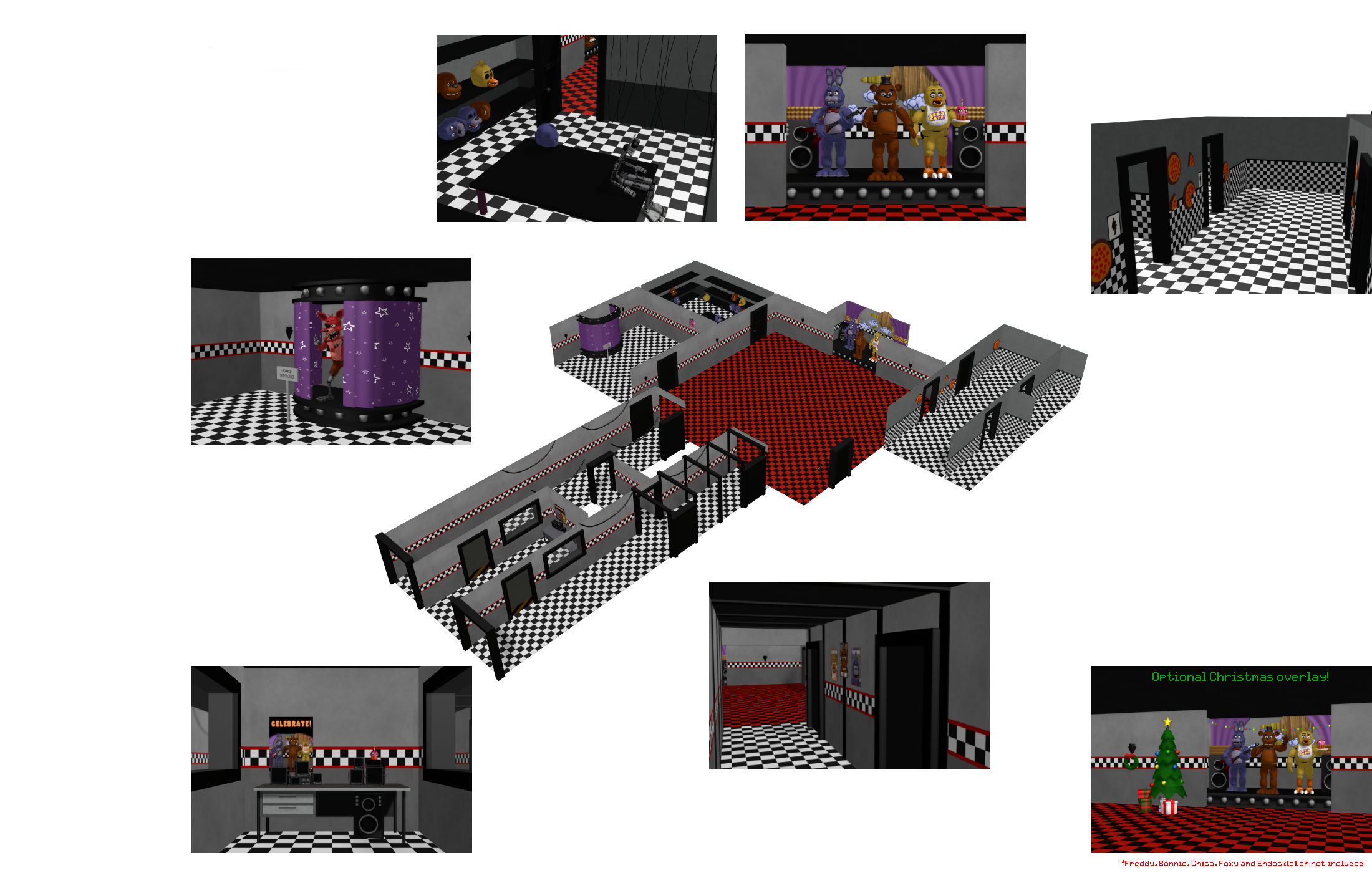 MMD FNaF 1 Reimagined Pizzeria DL By OscartheChinchilla On DeviantArt