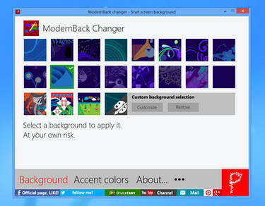 ModernBack changer 2.8 (31/10/2012) by Pasquiindustry, visual art