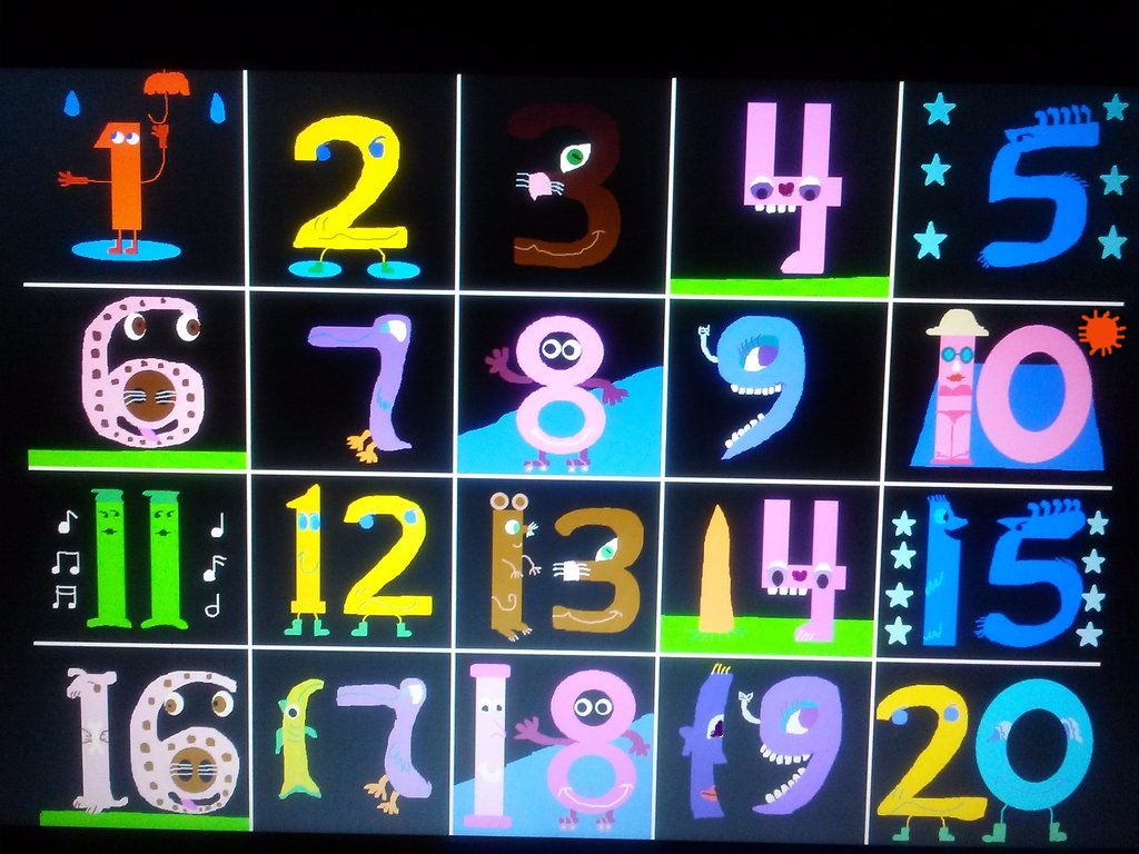 Sesame Street Number Of The Day 20 Sesame Street: Number Creatures 1-20 by martin4991 on DeviantArt