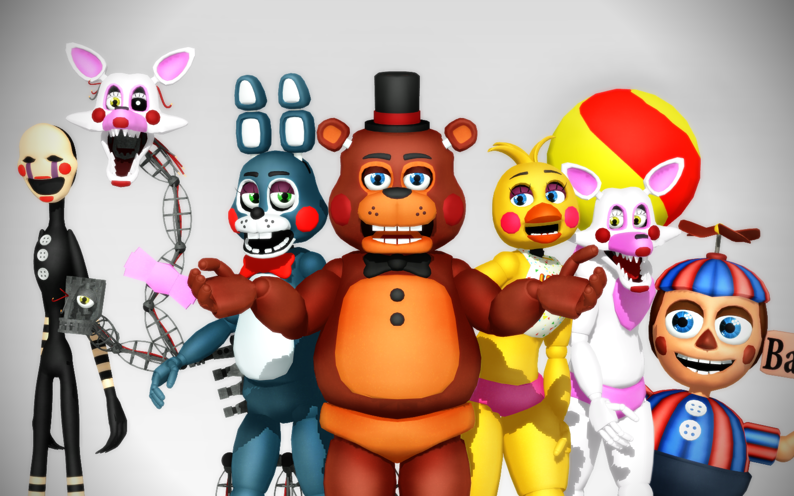 Five Nights At Freddy`s Anime girls by smsm20animations on DeviantArt