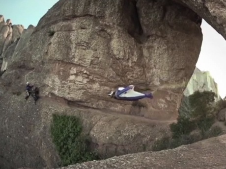 Unbelievable Wingsuit Cave Flight! Batman Cave