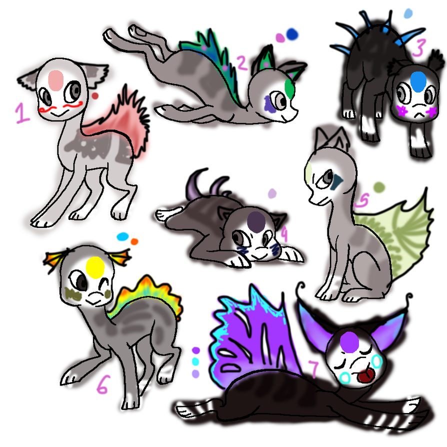 Free Finnedyr adopts 5 - Closed by stormcloud0530 on DeviantArt