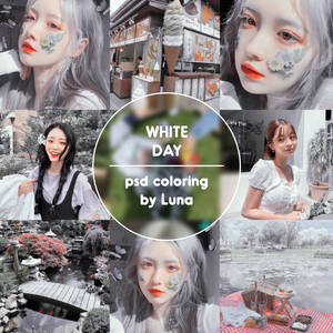 [PSD Coloring | 72] White Day