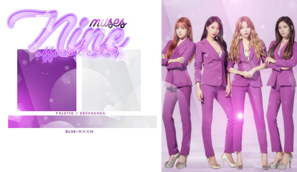 NINE MUSES OFFICIAL COLORS | Mini pack swatches