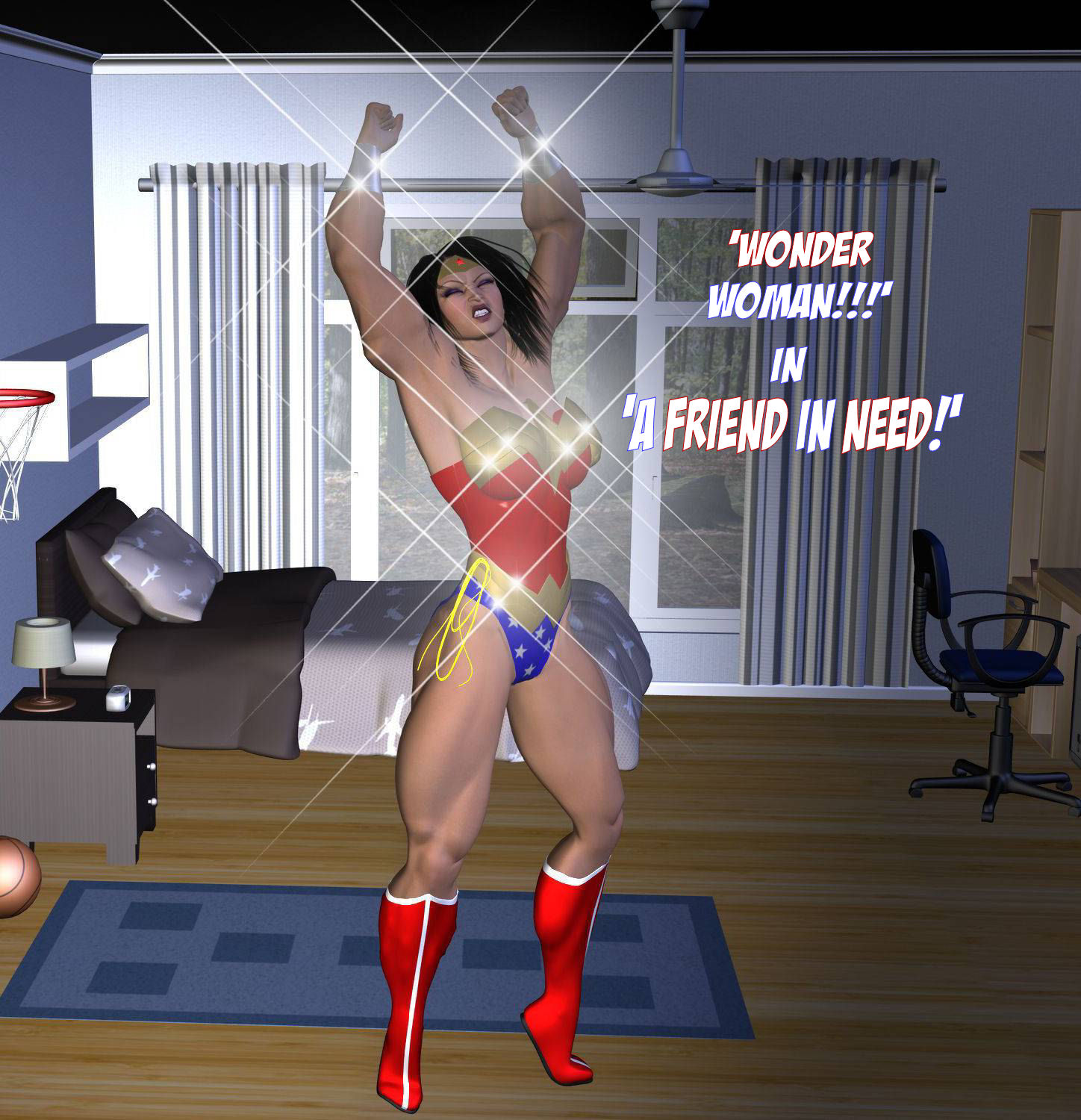 Alicia becomes Wonder Woman TF 6