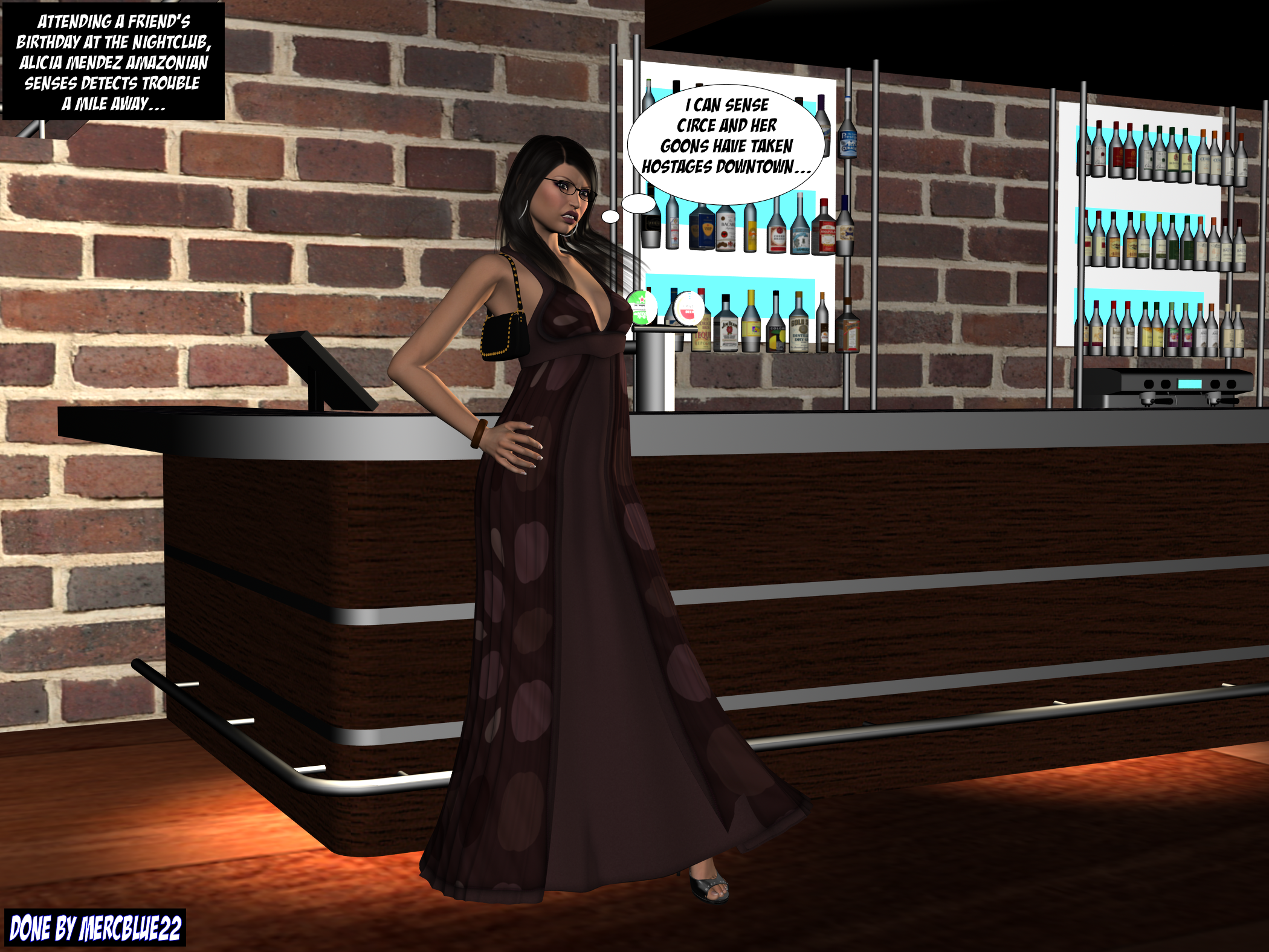 Wonder Woman At the Nightclub TF Pg 1 by mercblue22 on DeviantArt
