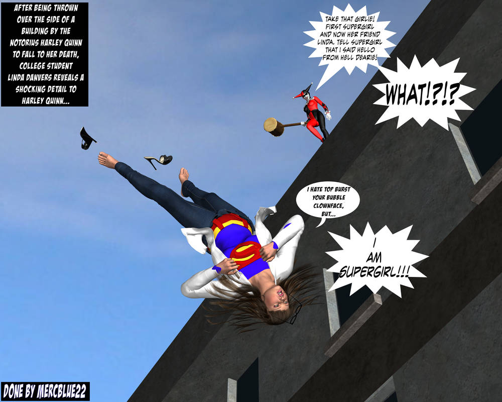 Linda Danvers becomes Supergirl Falling TF 1b by mercblue22 on DeviantArt