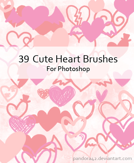 Cute Heart Brushes for PS by Pandora42