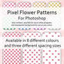 Pixel Flower Patterns for PS