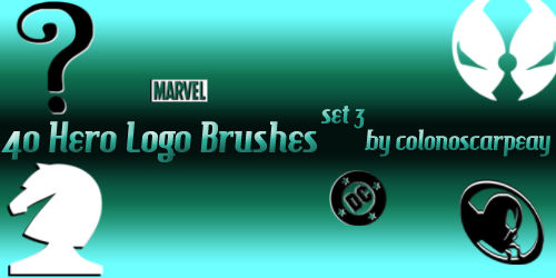 Hero Logo Brushes Set 3