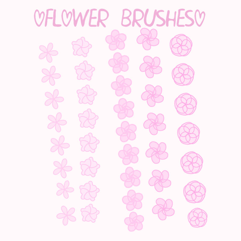 Flower Brushes (read desc. for info) by Yo-Im-Kat on DeviantArt